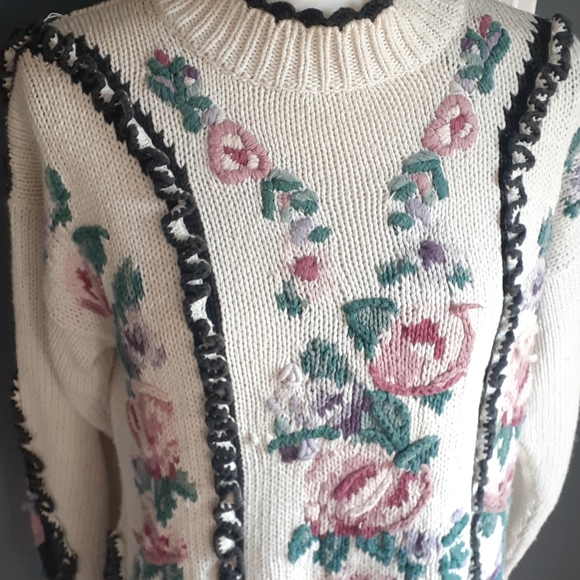 Vtg Rebecca Stone knitted sweaters sz large - Picture 4 of 17